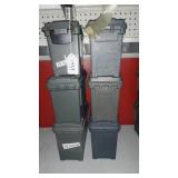 6 Plastic Ammo Boxes