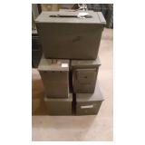 5 Metal Ammo Cans