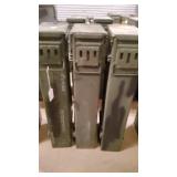 3 Metal Ammo Cans