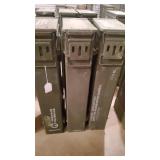 3 Metal Ammo Boxes