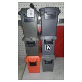 6 Plastic Ammo Boxes