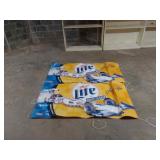 2 Miller Light Racing Vinyl Outdoor Signs