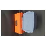 Tuff Box Full of Misc 45 Records & Rubbermaid Tuff Box Full of Misc 45 Records & Rubbermaid