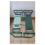 2 Metal Yardwork Seats 2 Metal Yardwork Seats