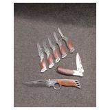 5 Unbranded 3" Pocket Knives & 5 Unbranded 3" Pocket Knives &