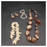Limpet Shell Necklace & Earrings & Misc