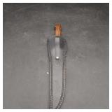 Bowie Knife/Damascus Steel Blade & Leather Sheath