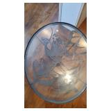 Metal & Glass Oval Table Metal & Glass Oval Table