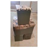 5 Metal Ammo Boxes