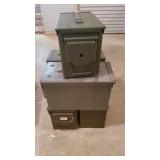 5 Metal Ammo Boxes