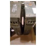 2 Metal Ammo Boxes