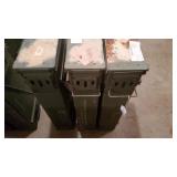 3 Metal Ammo Boxes