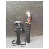 Scuba Pro 5" Knife with Plastic Holder & American Scuba Pro 5" Knife with Plastic Holder & American