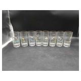 8 Drinking Glasses with Waterfowl Ducks 8 Drinking Glasses with Waterfowl Ducks