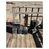 6 Old Used Batteries