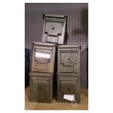 5 Metal Ammo Boxes 5 Metal Ammo Boxes