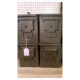 4 Metal Ammo Boxes 4 Metal Ammo Boxes