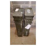 2 Metal Ammo Boxes 2 Metal Ammo Boxes