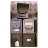 5 Metal Ammo Boxes 5 Metal Ammo Boxes