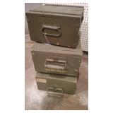 3 Wood Ammo Cases 3 Wood Ammo Cases