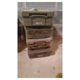4 Metal Ammo Cases 4 Metal Ammo Cases