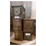 5 Metal Ammo Boxes 5 Metal Ammo Boxes