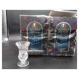 8 Davinci Crystal Wine Glasses & Small Cut Glass