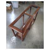 Wood & Glass Sofa Table