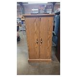 Wood Storage Box with Key