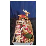 Small Box of Christmas Ornaments & Misc.