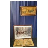 2 Frames Wildlife Waterfoul & 2 Plaques