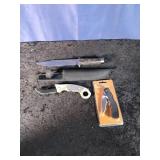 3 Outdoor/Hunting Knives  various