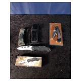 3 Various Pocket Knives