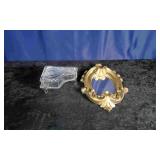 Gand Piano Trinket Glass Box & Mirror