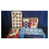 Various Misc Glass Bulb ornaments