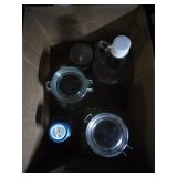 Italian mason Jar with Seal and Lid and various