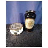 Chokin Art Eagle Trinket box and San Francisco vas