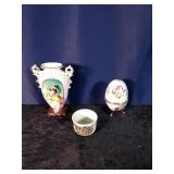 Vtg 3D Oriental Vase Okara china made in Japan & M