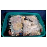 Tote of Misc. Sewing Items