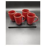 4 Maroon Members Mark Coffee Cups