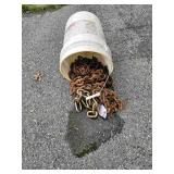 Bucket Of Miscellaneous Chains