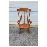 Vtg Spindle Rocking Chair