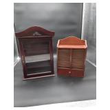 Wall Hanging Curio Cabinet/Small Wood Wall Shelf