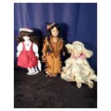 Native American, Victorian & Red Velvet  Porcelain