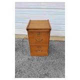 Wood 2 Drawer Filing Cabinet