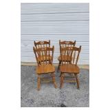 4 Wood Chairs