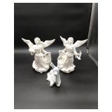 2 Ceramic Angels & Reindeer