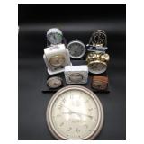 Box of Misc. Clocks