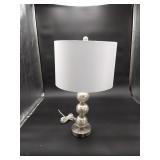 Silver Colored Lamp with Shade
