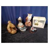 Owl & Waterfowl Home Decorations